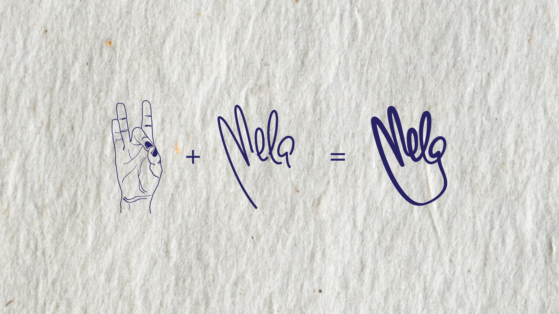 Logo Derivation — Mudra + Wordmark = MELA Mark